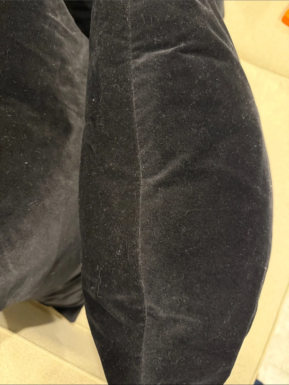 Black Velvet Down and Feather Throw Pillows! 3 available!